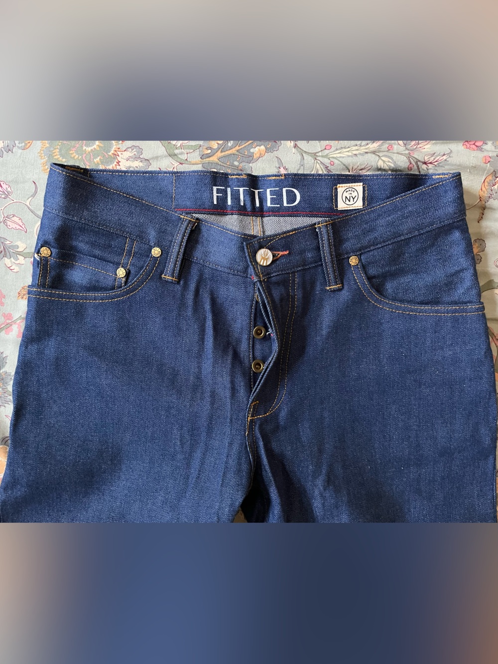 NEW Underground Fitted Original Indigo Blue Slim Jeans